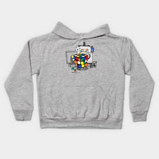 rubik's cubism Kids Hoodie